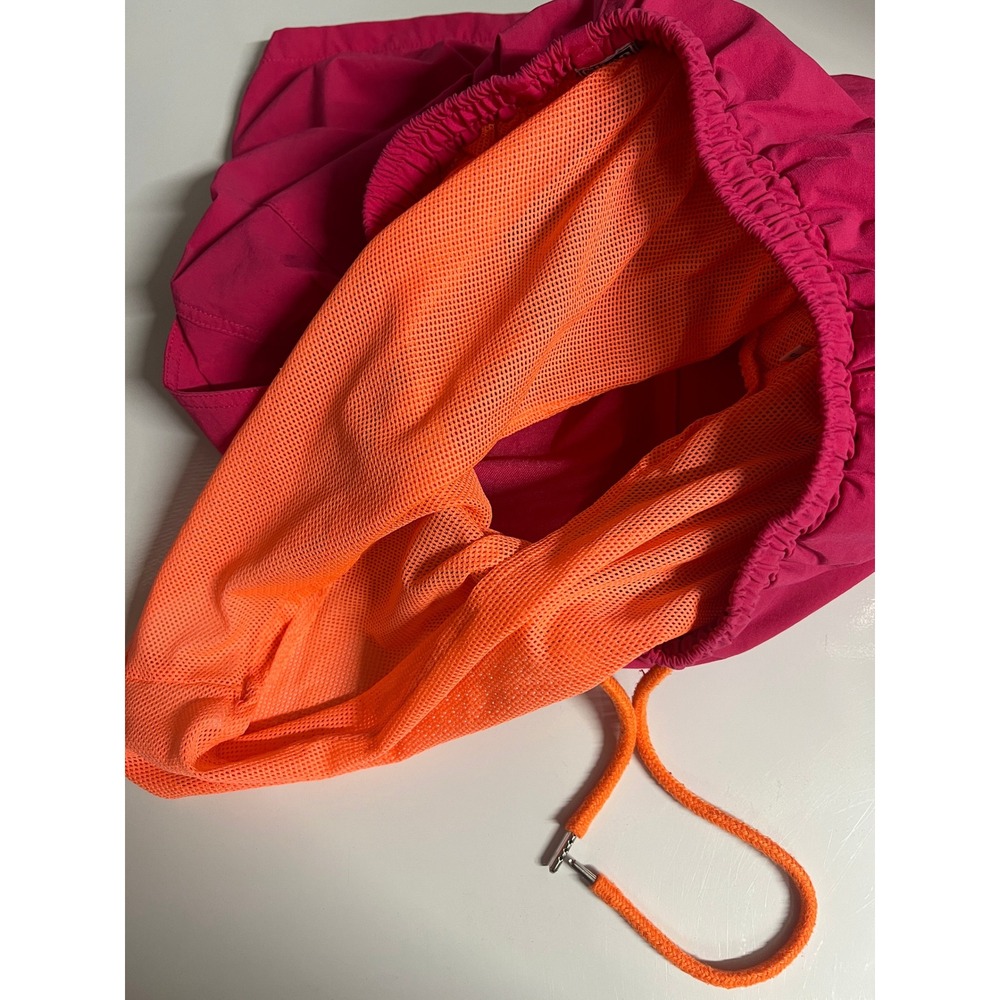 Alton Neon Pink Swim Trunks Streetwear Retro Y2K Pink Nylon Mens Size 32 - Picture 5 of 9
